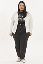 Cardigan Leve Tricô Bella Off-White