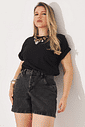 Short Jeans Tarsila Preto Short Jeans Tarsila Preto