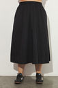 Saia Midi De Algodão Carolina Preto