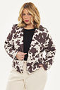 Jaqueta Suede Genebra Cow Print