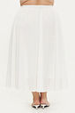 Saia Midi De Algodão Mariana Branco