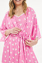 Robe Acetinado Pijama Amore Estampado Robe Acetinado Pijama Amore Estampado