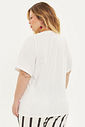 T-shirt De Algodão Saudade Off-White