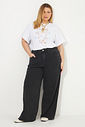 Calça Wide Leg Jeans Penélope Preto Calça Wide Leg Jeans Penélope Preto