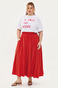Saia Midi Chloe Tomate