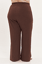 Calça Pantalona Linho Chloe Marrom Calça Pantalona Linho Chloe Marrom
