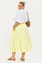Saia Midi Algodão Carolina Amarelo Saia Midi Algodão Carolina Amarelo