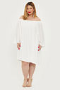 Vestido Ombro A Ombro Carolina Off-White Vestido Ombro A Ombro Carolina Off-White