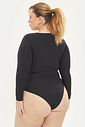 Body Manga Longa Jolie Preto Body Manga Longa Jolie Preto