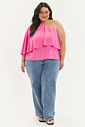 Blusa Um Ombro Só Luísa Rosa Blusa Um Ombro Só Luísa Rosa