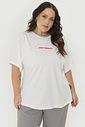 T-Shirt De Algodão Ciao Amore Off-White T-Shirt De Algodão Ciao Amore Off-White