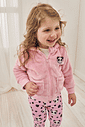 Conjunto Body  Legging E Jaqueta Em Pelo Natural E Rosa Abrange