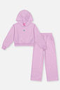 Conjunto Infantil Menina Blusão E Wide Leg Glitter Lilás Mundo Cinti
