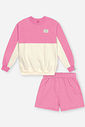 Conjunto Infantil Menina em Moletom Daily Chic Beli.me