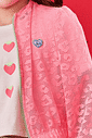 Conjunto Infantil Menina Blusa; Short E Corta Vento Strawberry Natural; Rosa E Verde Cinti
