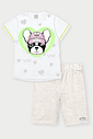 Conjunto Infantil Menina Bulldog Mescla Abrange