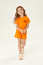 Conjunto Infantil Blusa Cherry Lady e Shorts Laranja Conjunto Infantil Blusa Cherry Lady e Shorts Laranja