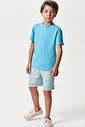 Conjunto Menino Camiseta e Bermuda Listrada Sereno