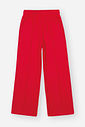 Conjunto Infantil Menina Blusão Babado E Wide Leg Vermelho Mundo Cinti