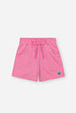 Shorts Infantil em Moletinho – Short Menina Verão Colorido com Cordão ROSA CONFETE