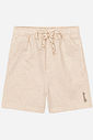 Bermuda Infantil Casual em Moletom Leve com Cadarço Funcional OFF WHITE
