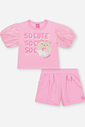 Conjunto Menina So Cute Rosa
