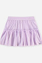 Saia-Short Infantil Menina em Tule Foil Lilás