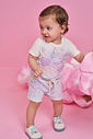 Conjunto Bebê Menina Sara Salamandra com Shorts – Look Delicado Cinti Baby NATURAL/LL BRUMA