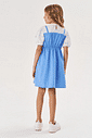 Vestido Infantil Menina Estrelas Azul Cinti