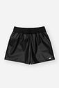 Conjunto Infantil Menina Blusa Panda E Short Courino Preto Mundo Cinti