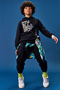 Conjunto Blusão Com Zíper E Calça CTV Play Preto CTV
