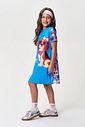 Vestido Infantil Menina Beagle e Cachorrinhos com Strass