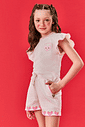 Short Infantil Menina Strawberry Natural Cinti