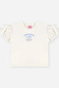 Conjunto Infantil Blusa com Babados e Saia-Short Provence