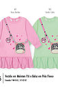 Vestido de Inverno Bebê Menina com Bolsa Wild Mundo Cinti