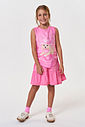 Vestido Infantil Cachorrinho Laço nas Costas Rosa