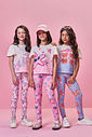 Calça Legging Infantil Menina Suplex Power Ursinhos