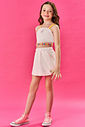 CONJ BLUSA E SHORTS/SAIA NATURAL/NATURAL