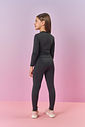 Legging Infantil Menina Térmica Preto Mundo Cinti