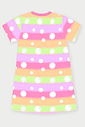 Vestido Infantil Estampado Summer Cat Rosa Abrange