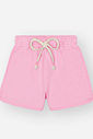 Conjunto Infantil Princeas Cinti de Blusa em Meia Malha com Shorts em Moletinho e Strass NATURAL/RS IOGURTE