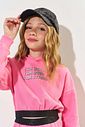Conjunto Infantil Menina Moletom Lucky Rosa CTV