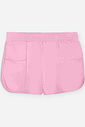 Conjunto Infantil Menina Blusa Boxy e Short com Linho Iogurte