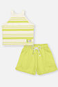 CONJ BLUSA E SHORTS NATURAL/VD CITRUS