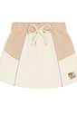 Conjunto Infantil Menina Blusa Cropped E Short-Saia Natural E Bege Cinti Conjunto Infantil Menina Blusa Cropped E Short-Saia Natural E Bege Cinti