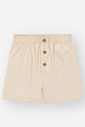 Conjunto Infantil Divertto Esporte Fino Casual com Camiseta em Malha Space e Bermuda em Linho Sarjad AM LEMOM/OFF WHITE