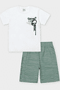 Conjunto Infantil Menino Gamer Abs Branco Abrange