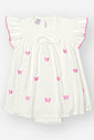 Vestido Body Bebê Menina em Cotton Bordado – Body Vestido Infantil Cinti Baby NATURAL/RS CONFETE