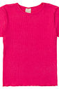 Blusa Infantil com Barra Ondulada Pink Blusa Infantil com Barra Ondulada Pink