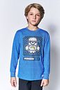 Camiseta Minions Infantil Menino Stuart Sk8 Kippos
